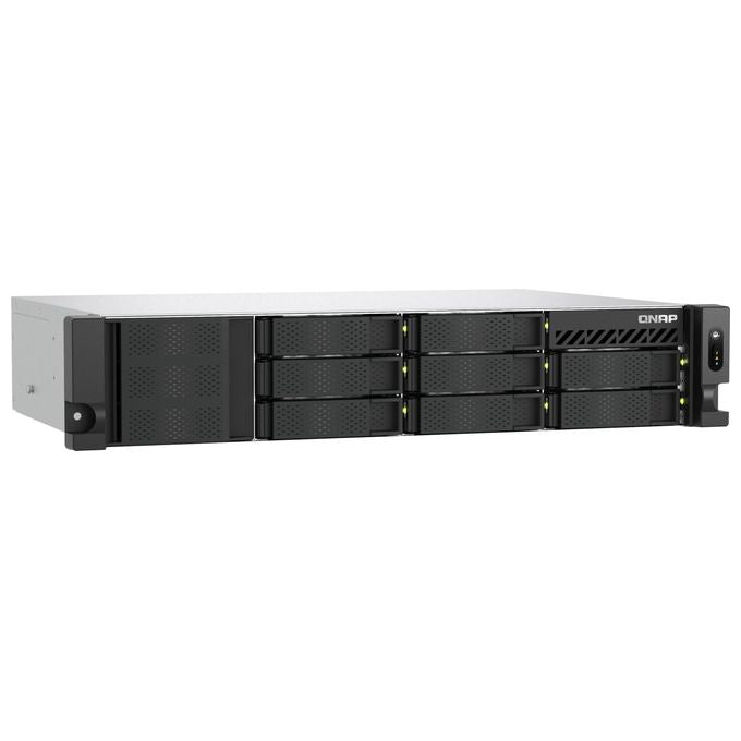 QNAP TS-855EU-8G TS-855eU NAS Rack 2U Intel Atom C5125 8 Core 8 GB DDR4 2 porte 2,5GbE colore Nero