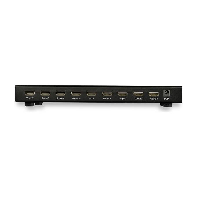StarTech.com ST128HD20 Splitter HDMI 8 Porte 4K Ultra HD 60Hz HDCP 2.2 HDR Audio Surround 7.1 colore Nero