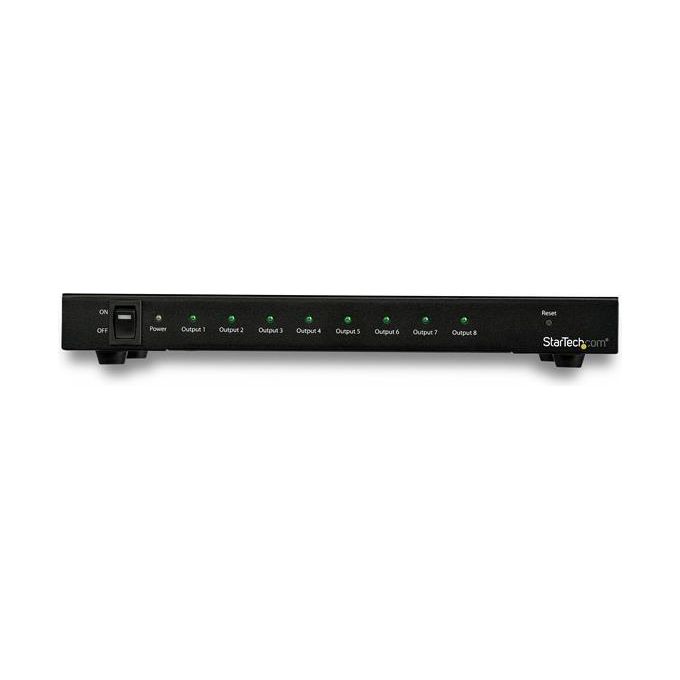 StarTech.com ST128HD20 Splitter HDMI 8 Porte 4K Ultra HD 60Hz HDCP 2.2 HDR Audio Surround 7.1 colore Nero