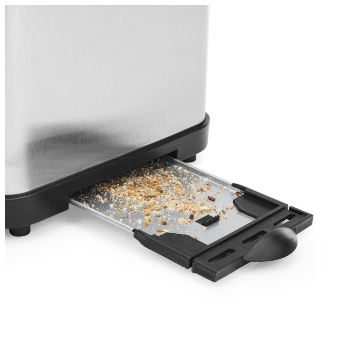 Princess 142354 Tostapane 2 Fessure 6 Livelli Doratura 850W Scongelamento Riscaldamento Stop Griglia Scaldavivande colore Argento
