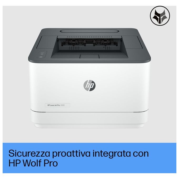 HP 3G652F LaserJet Pro 3002dw Stampante Laser Monocromatica A4 Fronte Retro 33 ppm 1200x1200 DPI Wi-Fi Ethernet USB 250 Fogli colore Bianco