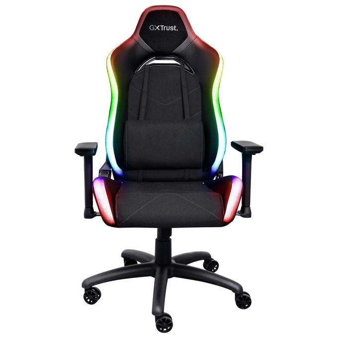 Trust 25185 GXT 719 Ruya Sedia da gaming con illuminazione RGB e braccioli 3D regolabili colore Nero