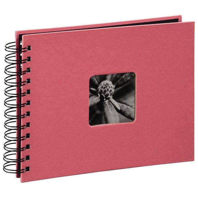 Hama Fine Art Album Fotografico e Portalistino a Spirale Flamingo 24x17cm 50 Pagine Nere