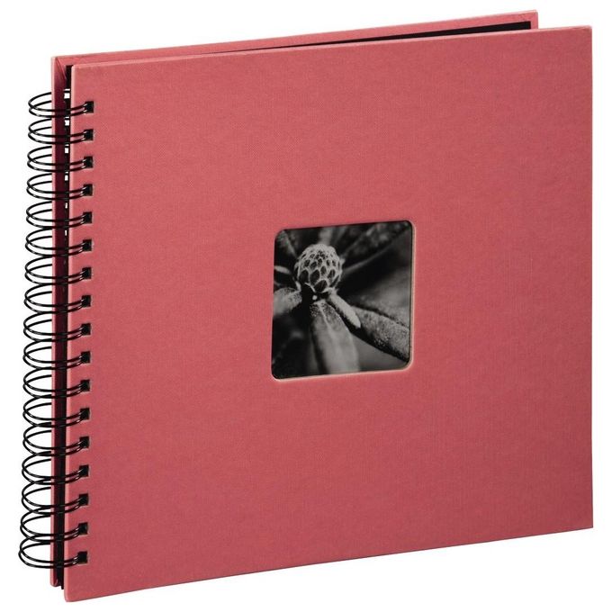 Hama Fine Art Album Fotografico e Portalistino a Spirale Flamingo 28x24cm 50 Pagine Nere