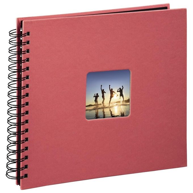 Hama Fine Art Album Fotografico e Portalistino a Spirale Flamingo 28x24cm 50 Pagine Nere