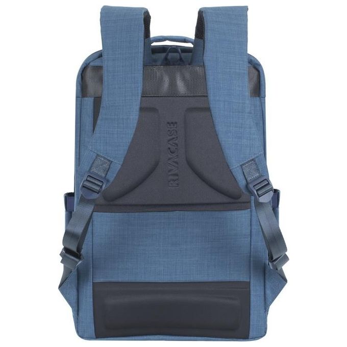 RivaCase 8365 Biscayne Zaino per Laptop fino a 17,3'' con Scomparto Anti-furto e Porta USB Laterale colore Blu