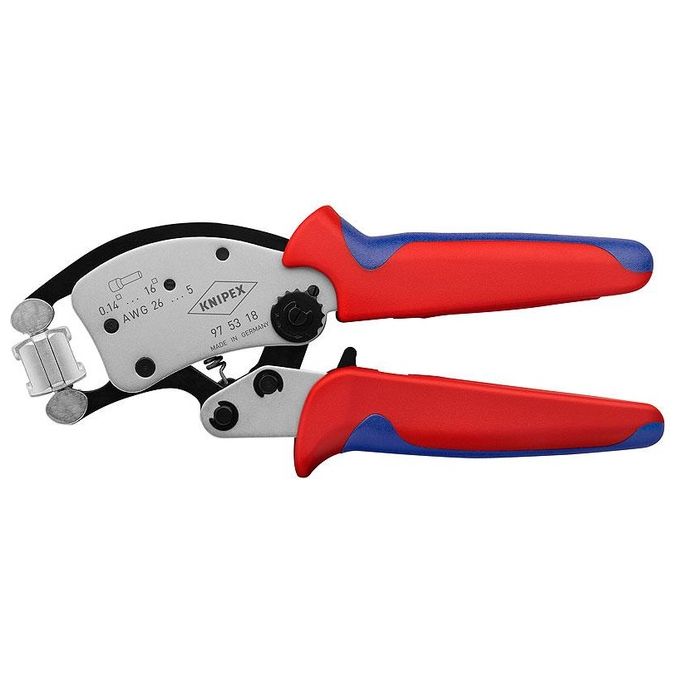 Knipex Twistor16 Crimpatrice Nero-Blu-Rosso-Argento