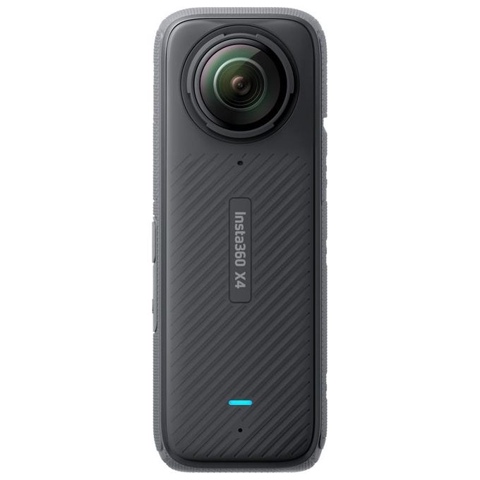 Insta360 CINSABMA X4 Action Cam 360° 8K 5.7K 60fps 4K stabilizzazione FlowState impermeabile IPX8 autonomia 135 min colore Nero