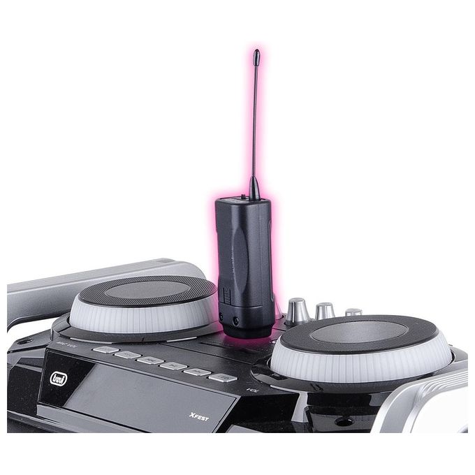 Trevi Microfono Wireless ad Archetto e a Clip con Ricevitore senza Fili