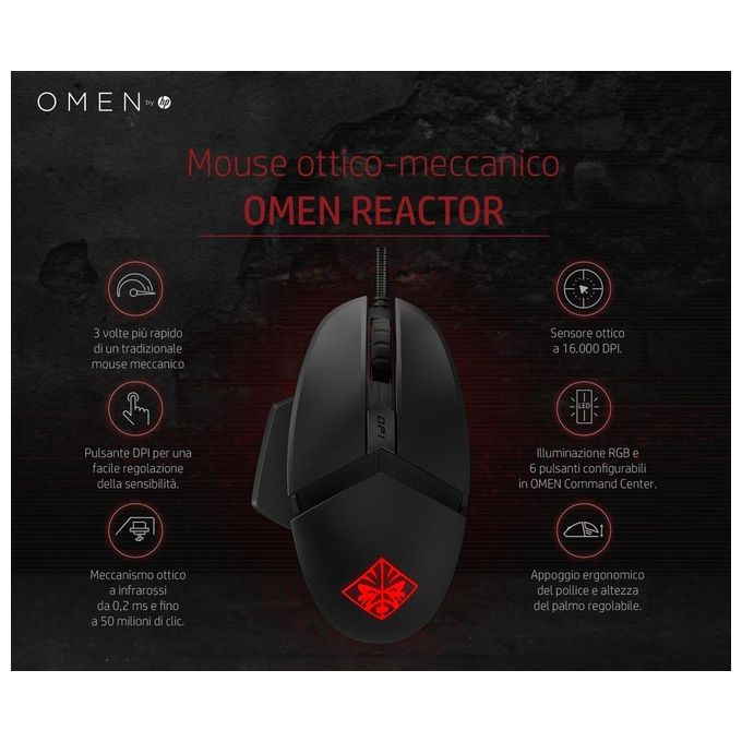 HP Omen Reactor Mouse Gaming
