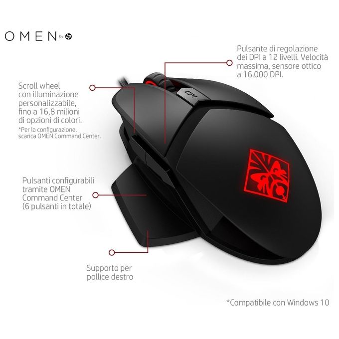 HP Omen Reactor Mouse Gaming