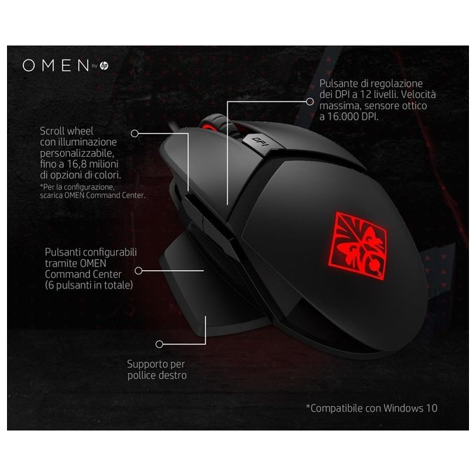 HP Omen Reactor Mouse Gaming