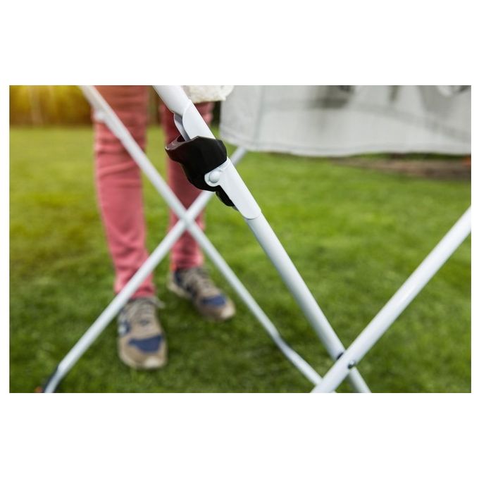 Vileda 157245 Doble Stendibiancheria Estensibile Doppio 22 m con Ruote colore Bianco