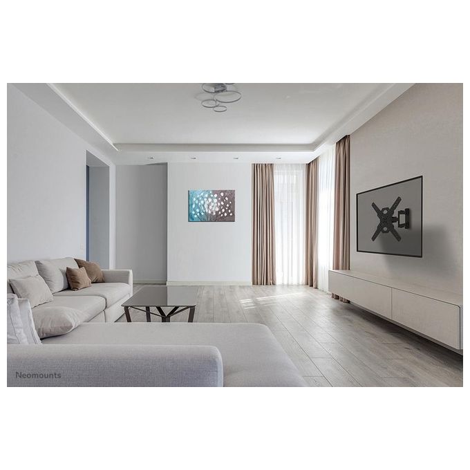 Neomounts WL40S-850BL14 Supporto TV a parete Full Motion 40-65'' 40 Kg VESA 100x100-400x400 Inclinazione -2°-+12° Rotazione 45° colore Nero