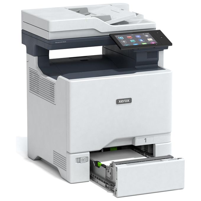 Xerox C625V_DN VersaLink C625 Stampante Multifunzione Laser a Colori A4 50 ppm Duplex Automatico con Touchscreen 7 pollici Wi-Fi Opzionale Ethernet Gigabit NFC colore Nero