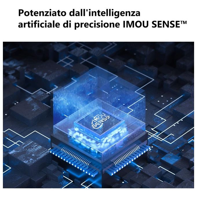 Imou IPC-S7CP-3M0WE Cruiser 2C Telecamera IP Esterno Motorizzata 360° 3MP 2K Wi-Fi 6 IP66 Visione Notturna colore Bianco