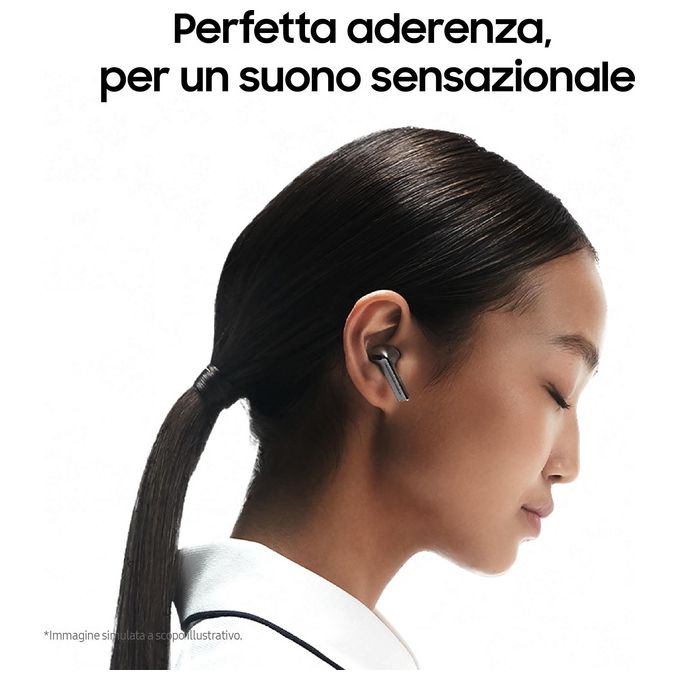 Samsung Galaxy Buds3 Auricolari True Wireless Bianchi, Audio Hi-Fi, IP57