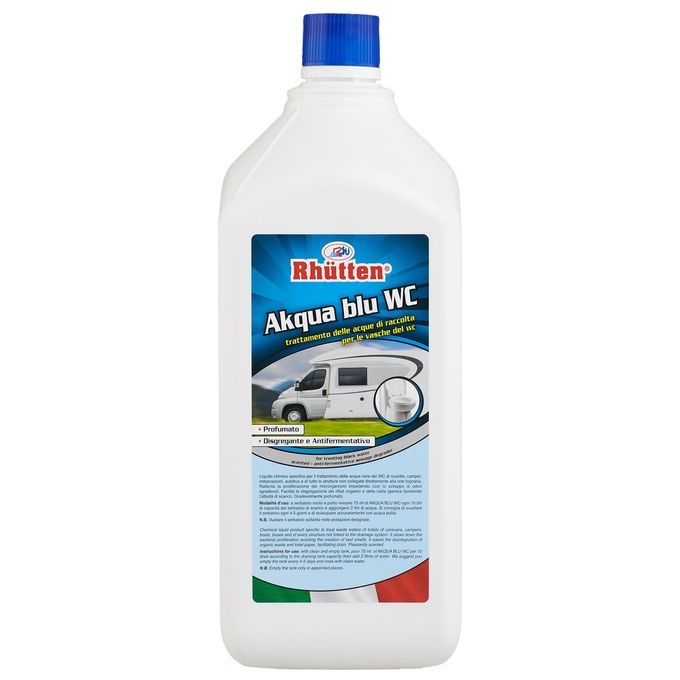 Rhutten Liquido Chimico Akqua Blu Wc Camper 2 Litri