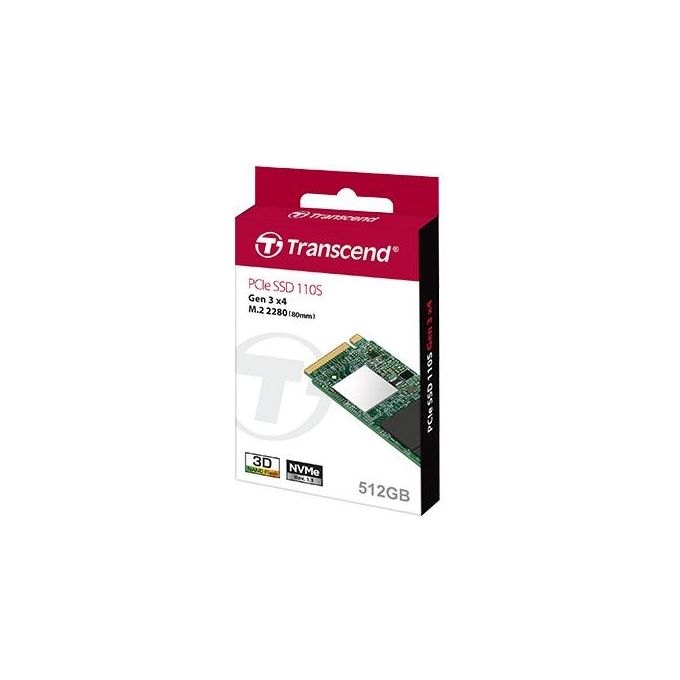 TRANSCEND TS512GMTE110S 110S Ssd 512Gb M.2 PCI Express 3.0