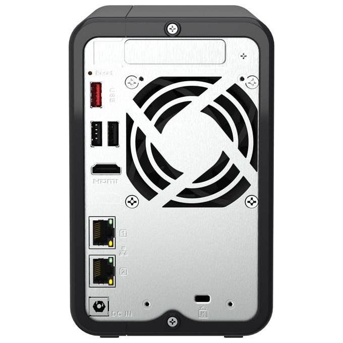 Qnap TS-264-8G NAS Tower 2 Bay Intel Celeron N5095 4 Core 8 GB DDR4 2x2.5GbE HDMI 4K 2x M.2 PCIe Gen3 QTS 5 colore Nero Oro