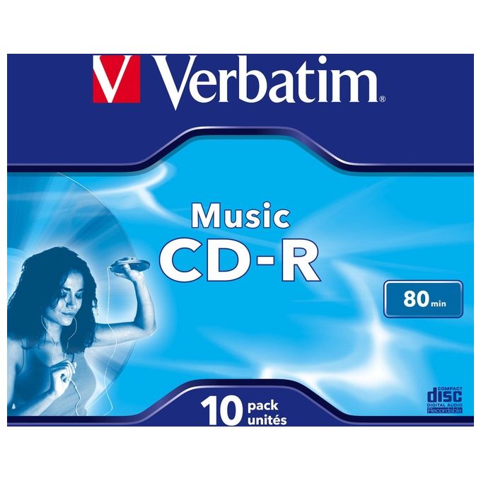 Verbatim cdr Music Live-it Color 80 Cf.10