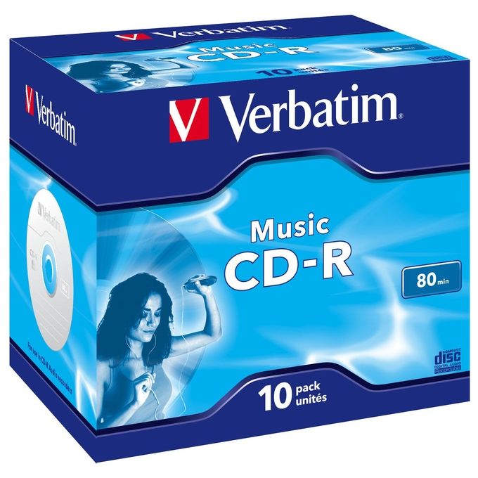 Verbatim cdr Music Live-it Color 80 Cf.10