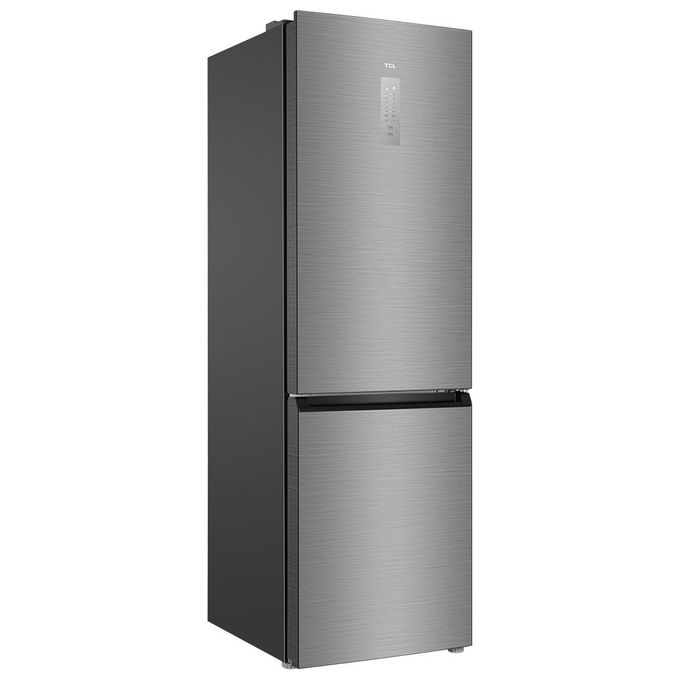 TCL RP318BXE1 Frigorifero Combinato 318 L 185 cm Classe E 40 dB No Frost Multi-Airflow colore Acciaio Inox