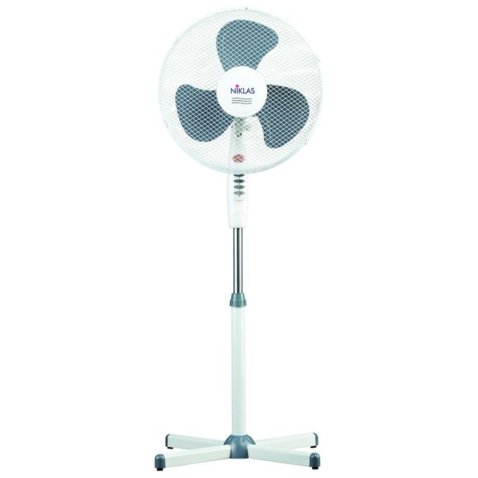 Niklas T40 Ventilatore a Piantana 40 cm 45 W 3 Velocita' Oscillante Altezza Regolabile 100-130 cm