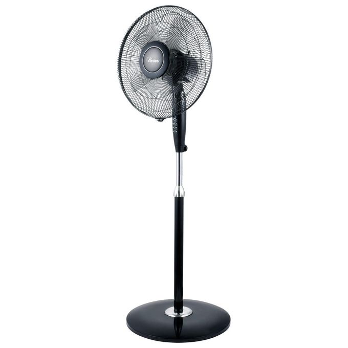 Ardes Ventilatore a Piantana 40cm Style 3 Velocita con Base Tonda Nera per Climatizzazione Efficiente e Silenziosa