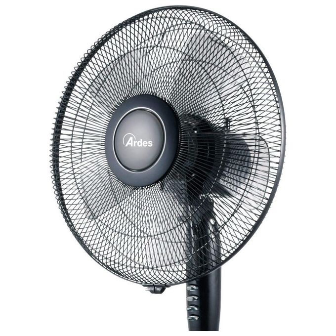 Ardes Ventilatore a Piantana 40cm Style 3 Velocita con Base Tonda Nera per Climatizzazione Efficiente e Silenziosa