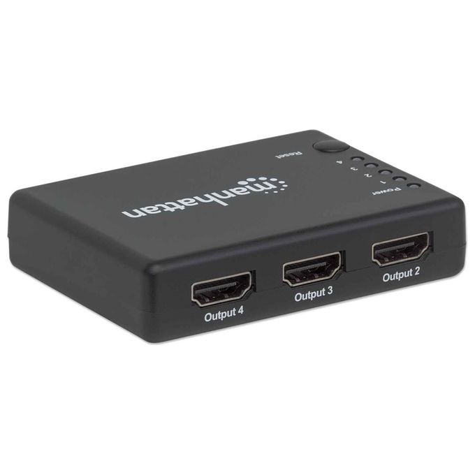 Techly Splitter Hdmi 4K Uhd 3D con Led 4 Vie