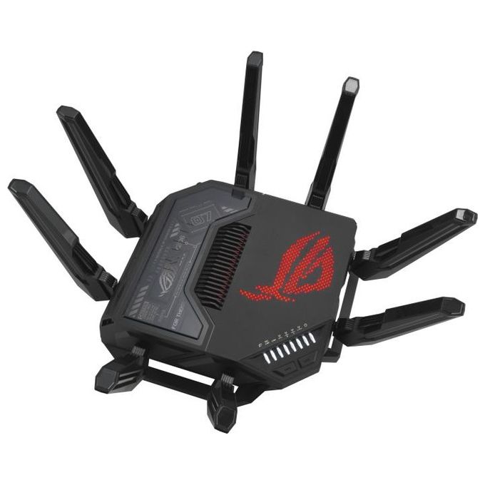 Asus GT-BE98 ROG Rapture Router WiFi 7 Quad Band 320 MHz 4096-QAM Doppia porta 10G AiMesh colore Nero