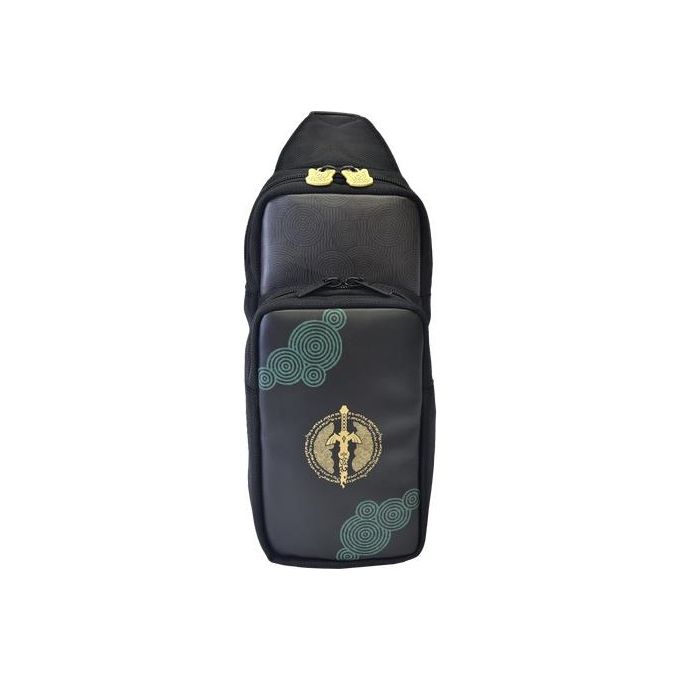 HORI NSW-436U Adventure Pack Borsa a tracolla per Nintendo Switch con scomparti interni ed esterni per accessori colore Nero
