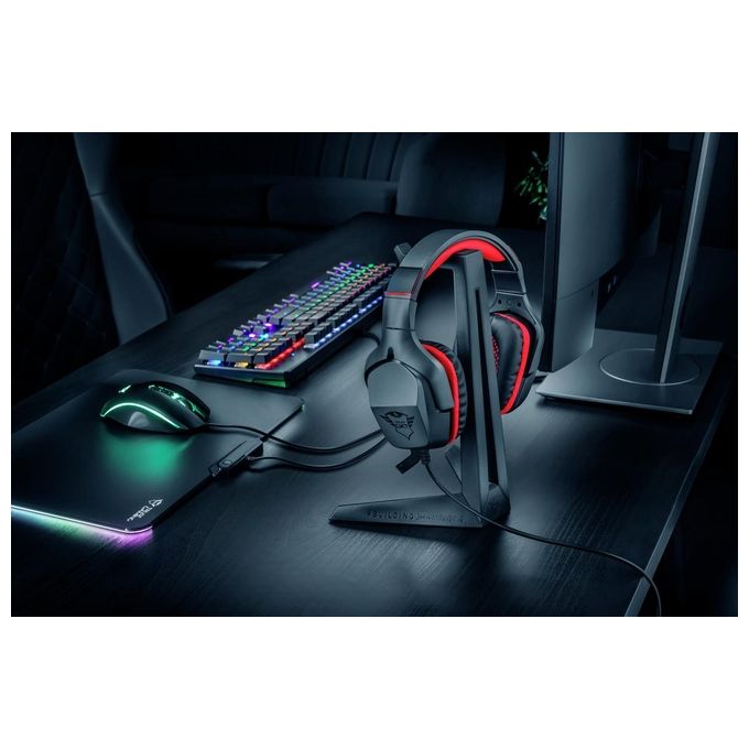 Trust GXT 260 Cendor Supporto Universale per Cuffie per Riporre in Sicurezza Le Cuffie Gaming Nero