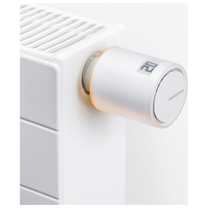 Netatmo Valvola Termostatica Wifi Intelligente, Multicolore, ‎8 x 5.8 x 5.8 cm; 190 grammi