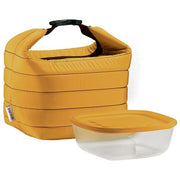 Guzzini Set Borsa Termica Piccola con Contenitore Salva Freschezza 1400 cc Giallo Ocra