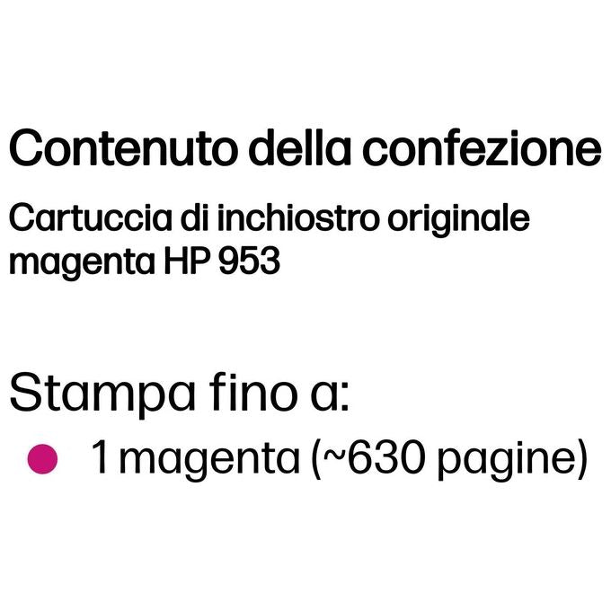 HP953 Magenta Original ink Cartridg