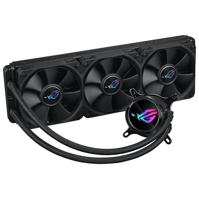 Asus 90RC00T0-M0UAY0 ROG Strix LC III 360 Dissipatore a Liquido 360mm 3 Ventole 120mm Display LCD PWM colore Nero