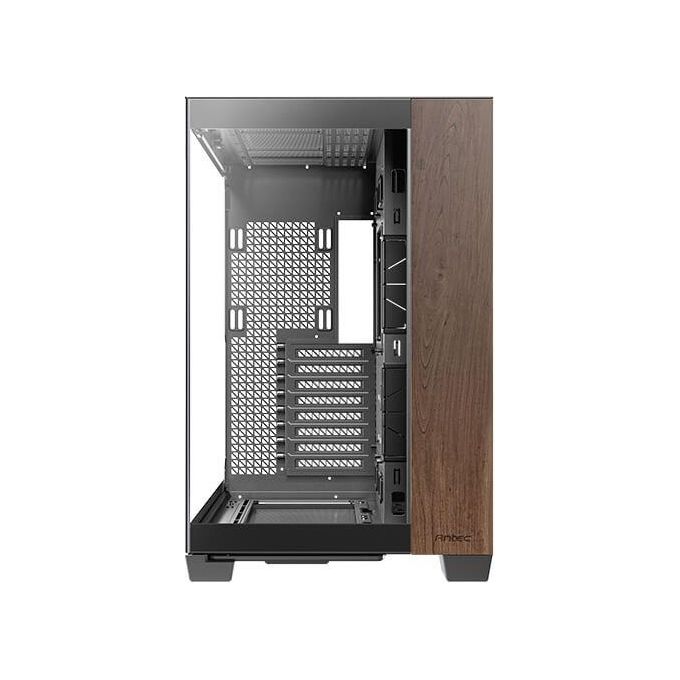 Antec 0-761345-10079-3 C8 Wood Case PC Full Tower ATX EATX ITX micro ATX con Finestra Laterale Vetro e Dettagli in Legno colore Nero Legno