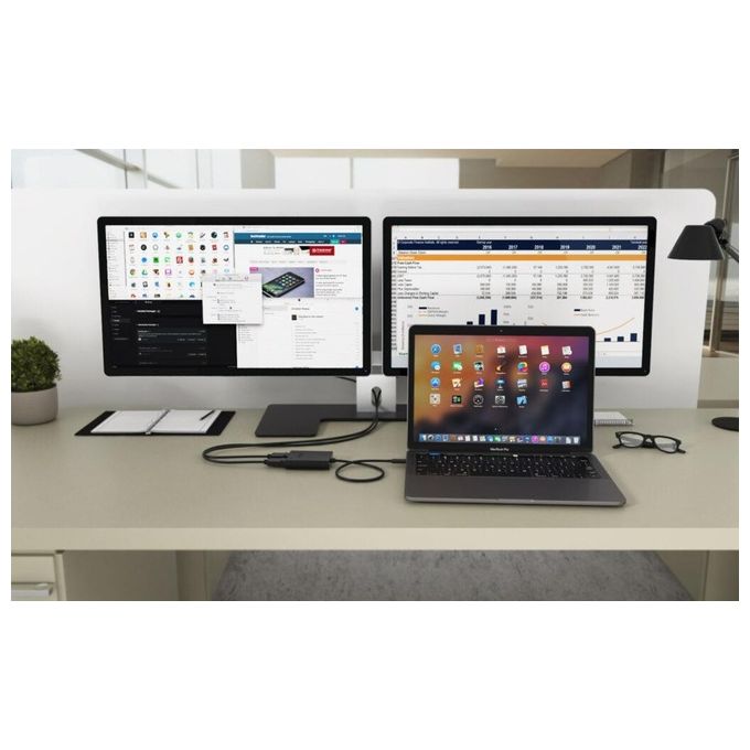 I-tec C31DUAL4K60HDMI Adattatore Video USB-C Dual 4K-60Hz Single 8K-30Hz HDMI 2 Porte Nero