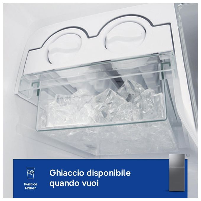 Samsung RT38CG6624S9ES EcoFlex AI Frigorifero Doppia Porta 393 L 171,5 cm Classe E 39 dB No Frost Wi-Fi colore Acciaio Inox