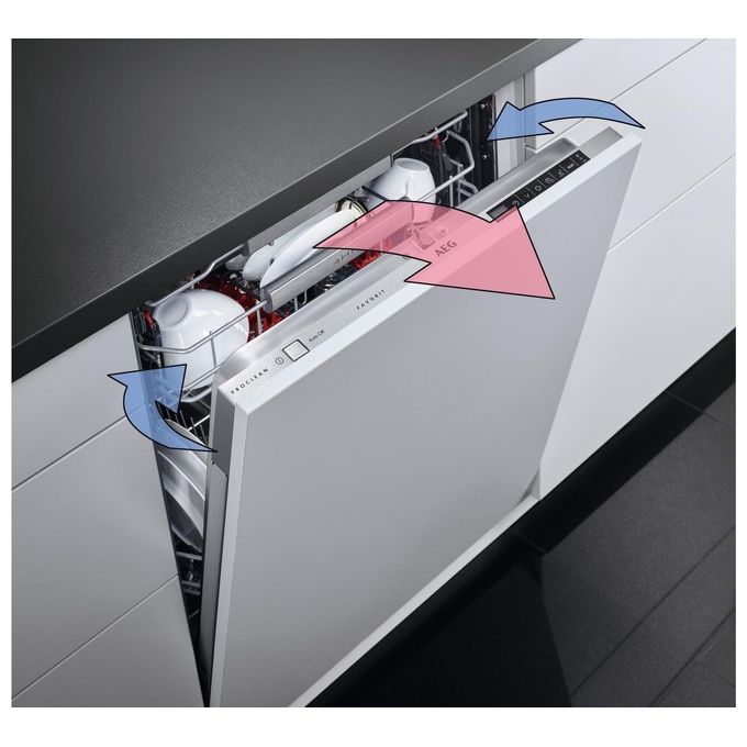 AEG FSE76738P Serie 7000 Lavastoviglie da Incasso 14 coperti Classe A 43 dB AirDry Wi-Fi Motore Inverter (82x60x56 cm) colore Acciaio Inossidabile