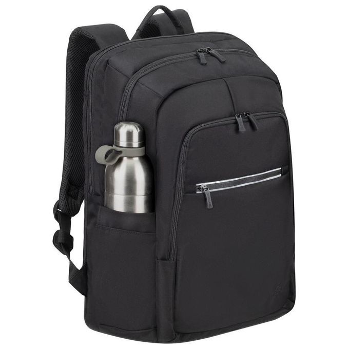 Rivacase 7569 Alpendorf Zaino per Notebook 17.3'' con Materiale Riciclato RPET Tasca per Tablet e Resistente all'Acqua colore Nero