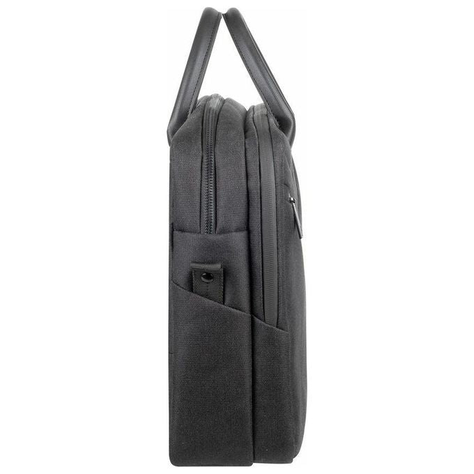 Rivacase 8134 Clark ECO Borsa Porta PC 15.6'' Impermeabile Poliestere Riciclato RPET colore Nero
