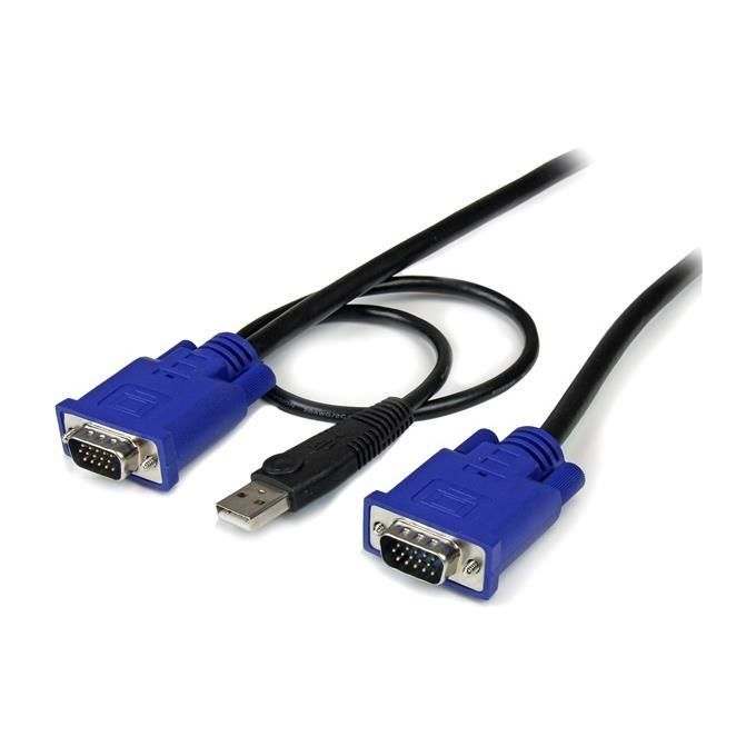 StarTech Cavo sottile KVM SVECONUS10 VGA USB 2 in 1 1,3 m c.a.