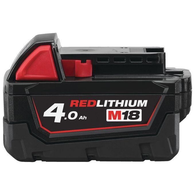 Milwaukee 4932430063 M18B4 Batteria Li-Ion 18V 4.0 Ah Red Lithium tecnologia REDLINK compatibile gamma M18