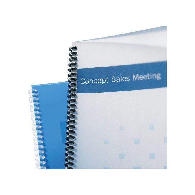 Gbc Confezione 100 Copertine Rilegatura Polyclear 300mic Ghiaccio