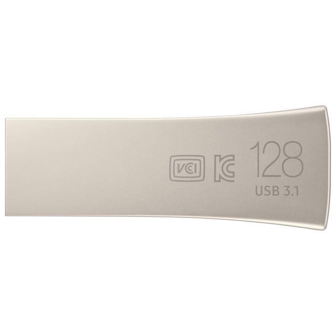Samsung MUF-128BE3-APC Bar Plus Chiavetta USB Tipo A 3.2 Gen 1 128GB 400 MB-s colore Argento