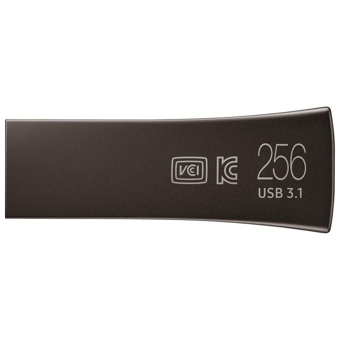Samsung BAR Plus Chiavetta Usb 256Gb Usb 3.1 Gen1 Grigio Titanio