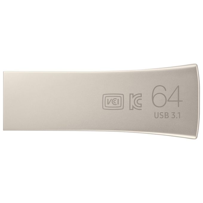 Samsung Bar Plus Chiavetta Usb 64Gb Usb Tipo A 3.2 Gen 1 Argento